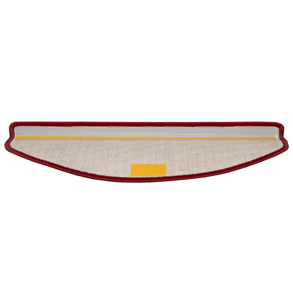 Self-adhesive Stair Mats 15 pcs Red 65 x 21 x 4 cm