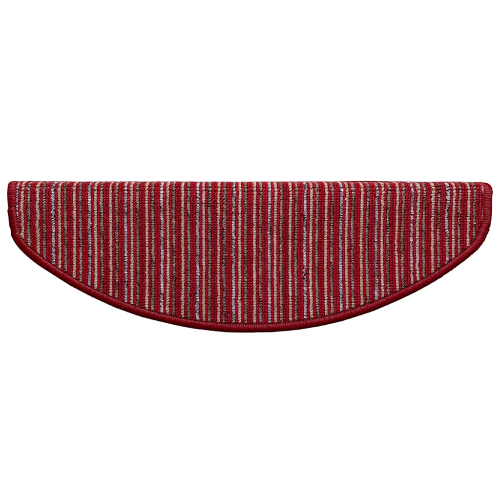 Self-adhesive Stair Mats 15 pcs Red 65 x 21 x 4 cm
