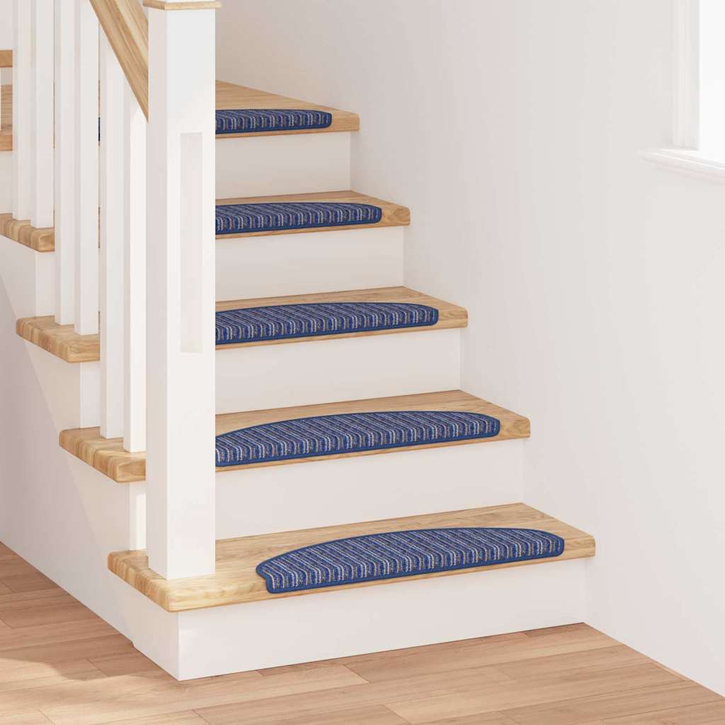 Self-adhesive Stair Mats 15 pcs Blue 65 x 21 x 4 cm
