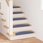 Self-adhesive Stair Mats 15 pcs Blue 65 x 21 x 4 cm