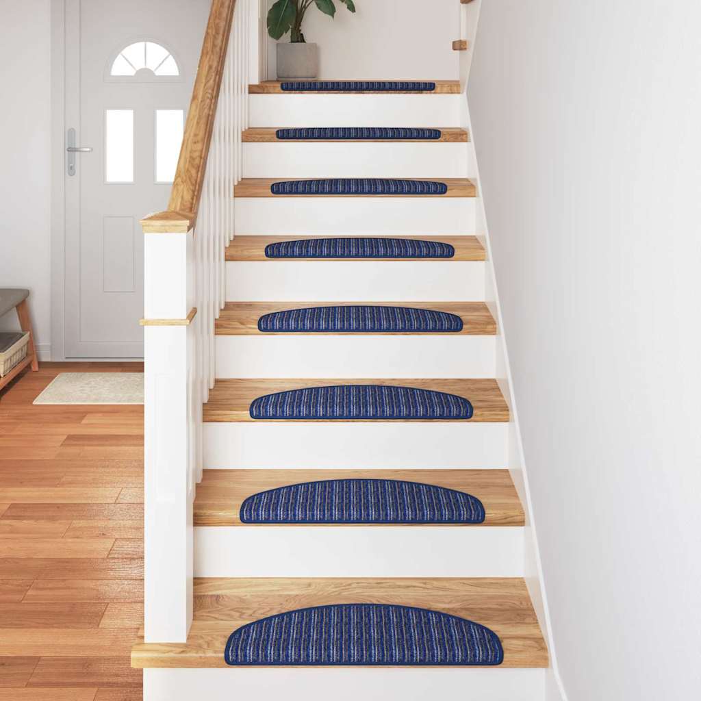 Self-adhesive Stair Mats 15 pcs Blue 65 x 21 x 4 cm