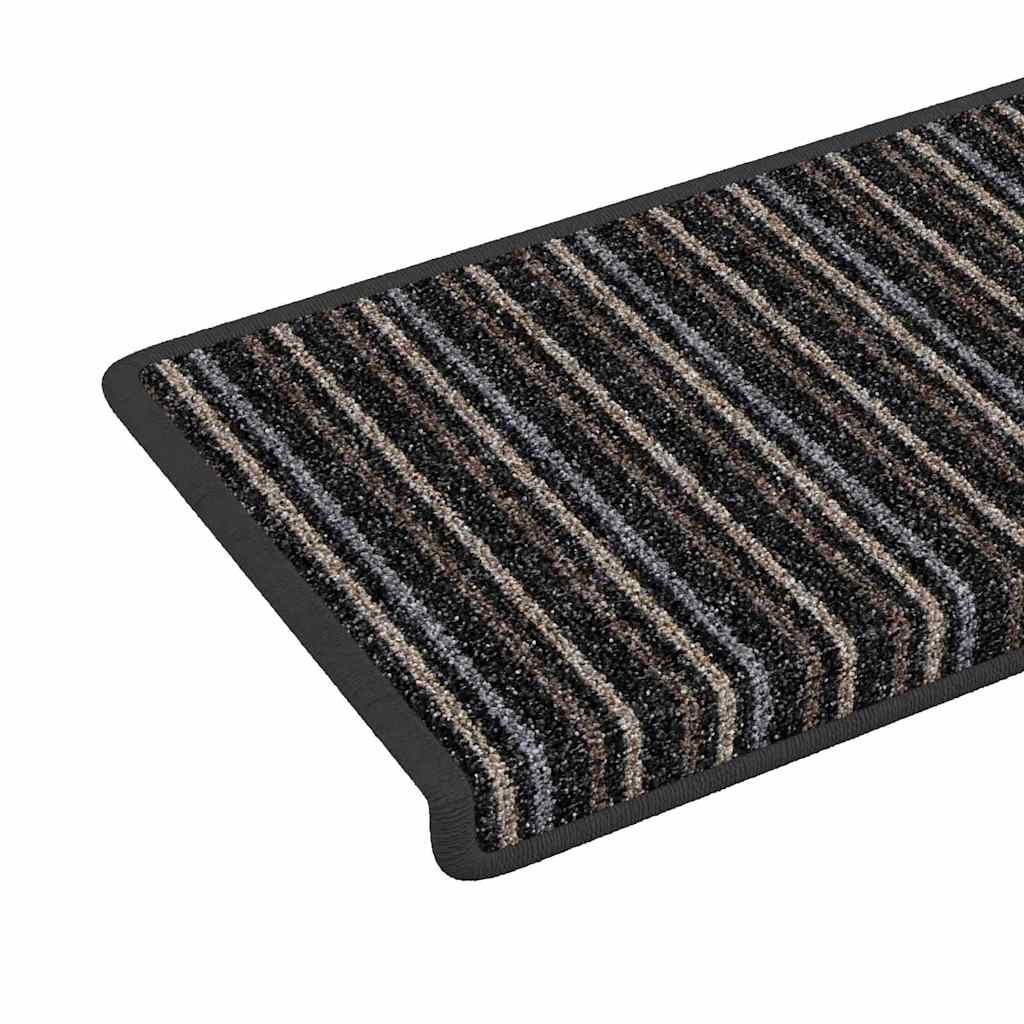 Self-adhesive Stair Mats 15 pcs Anthracite 65 x 21 x 4 cm