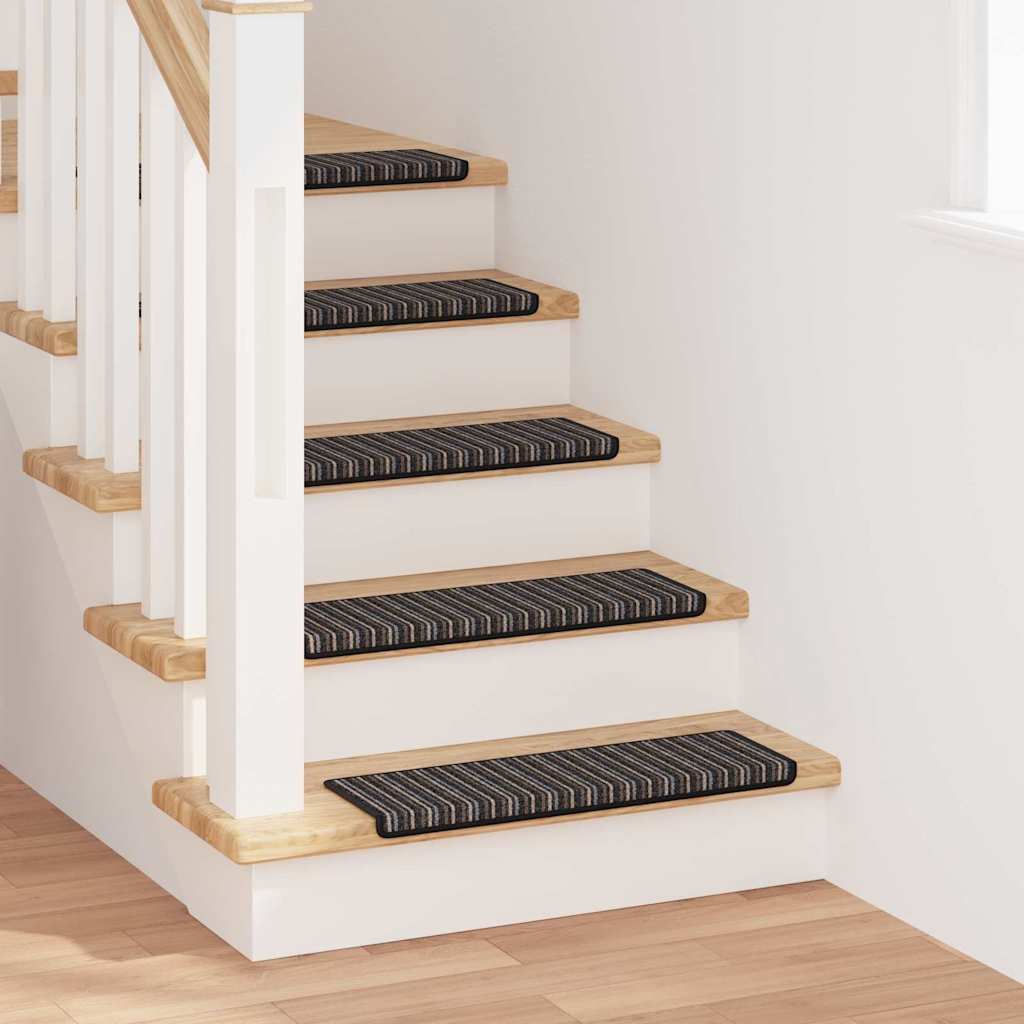 Self-adhesive Stair Mats 15 pcs Anthracite 65 x 21 x 4 cm