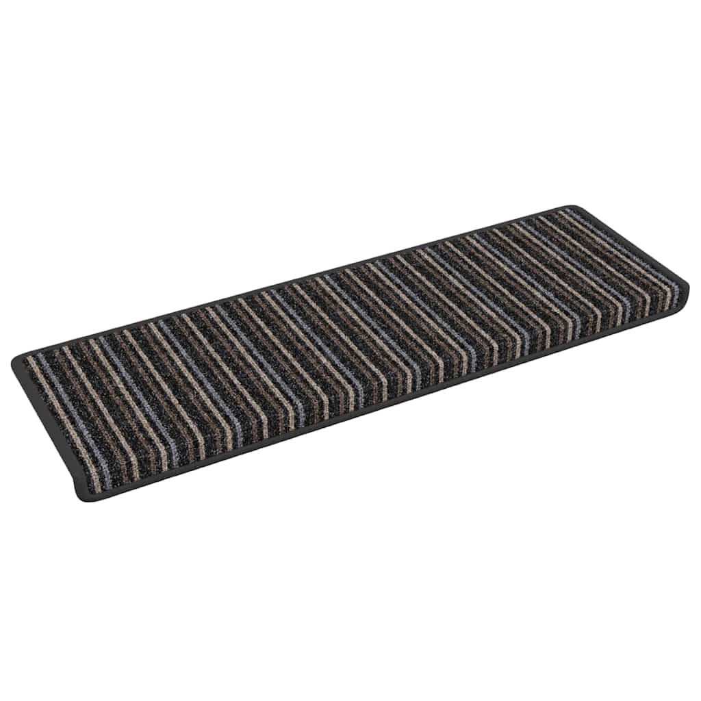Self-adhesive Stair Mats 15 pcs Anthracite 65 x 21 x 4 cm