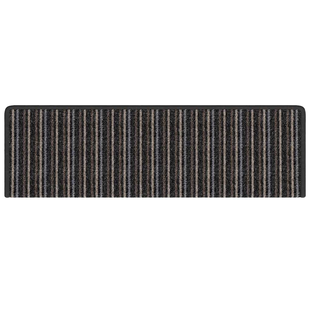 Self-adhesive Stair Mats 15 pcs Anthracite 65 x 21 x 4 cm