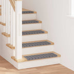 Self-adhesive Stair Mats Striped 15 pcs Grey 65 x 21 x 4 cm