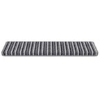 Self-adhesive Stair Mats Striped 15 pcs Grey 65 x 21 x 4 cm