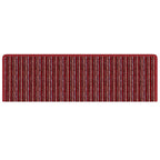 Self-adhesive Stair Mats Striped 15 pcs Red 65 x 21 x 4 cm