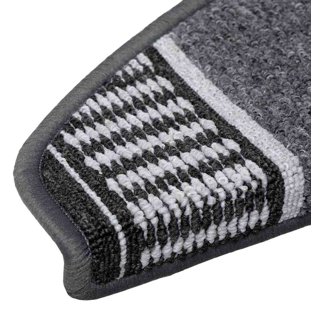Self-adhesive Stair Mats 15 pcs Anthracite 65 x 21 x 4 cm