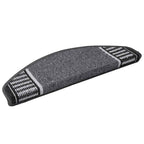 Self-adhesive Stair Mats 15 pcs Anthracite 65 x 21 x 4 cm