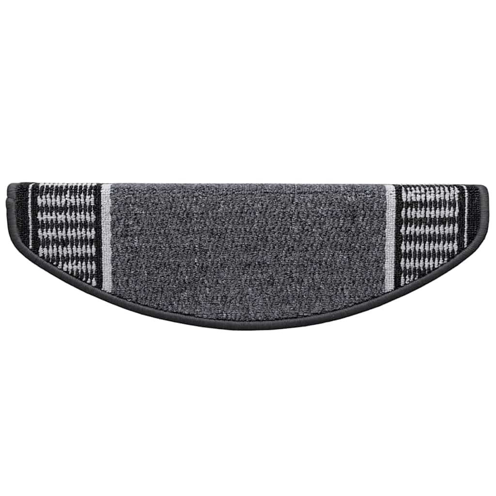 Self-adhesive Stair Mats 15 pcs Anthracite 65 x 21 x 4 cm