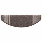 Self-adhesive Stair Mats 15 pcs Brown 65 x 21 x 4 cm