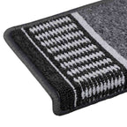 Self-adhesive Stair Mats 15 pcs Anthracite 65 x 21 x 4 cm