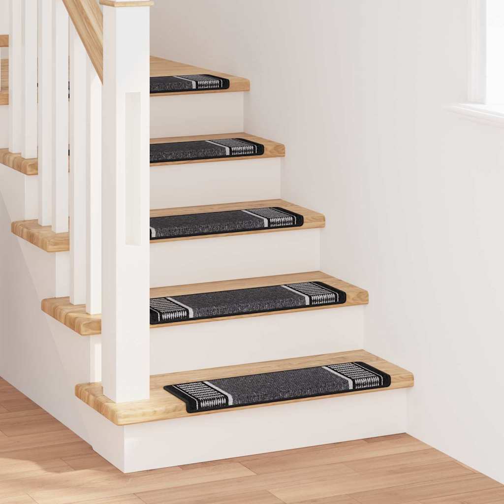 Self-adhesive Stair Mats 15 pcs Anthracite 65 x 21 x 4 cm
