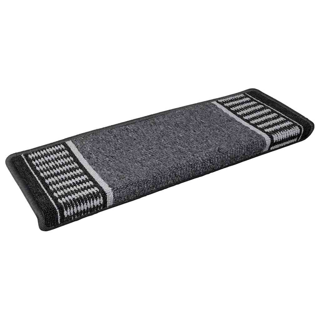 Self-adhesive Stair Mats 15 pcs Anthracite 65 x 21 x 4 cm