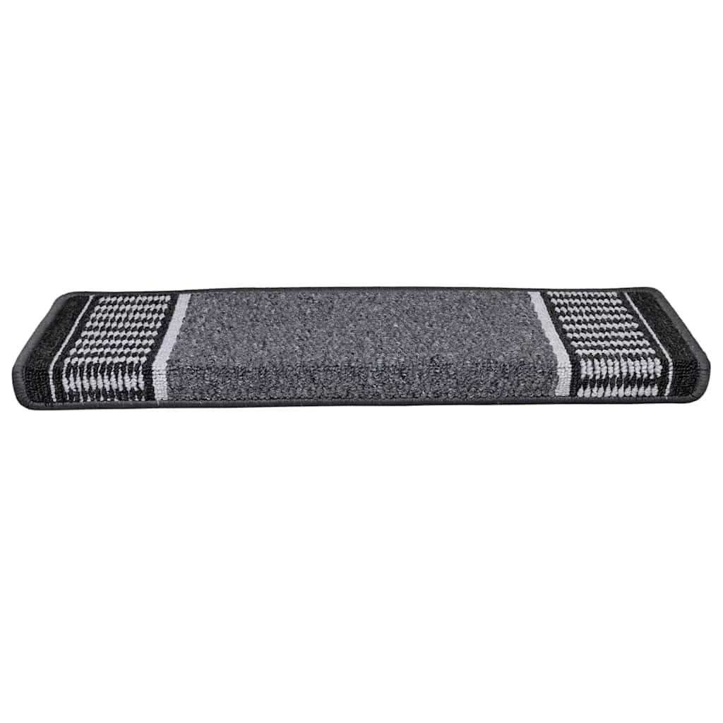 Self-adhesive Stair Mats 15 pcs Anthracite 65 x 21 x 4 cm