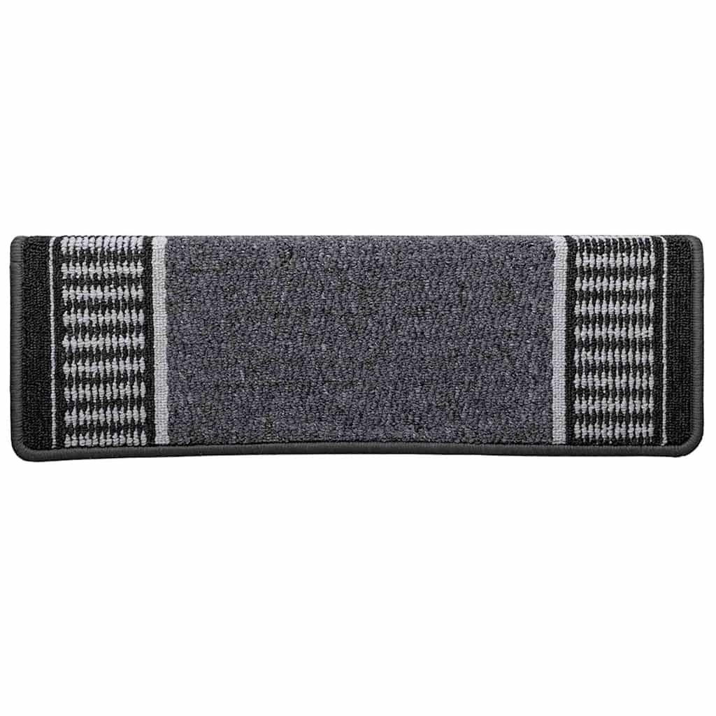 Self-adhesive Stair Mats 15 pcs Anthracite 65 x 21 x 4 cm