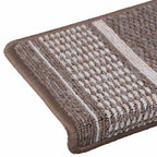Self-adhesive Stair Mats 15 pcs Brown 65 x 21 x 4 cm