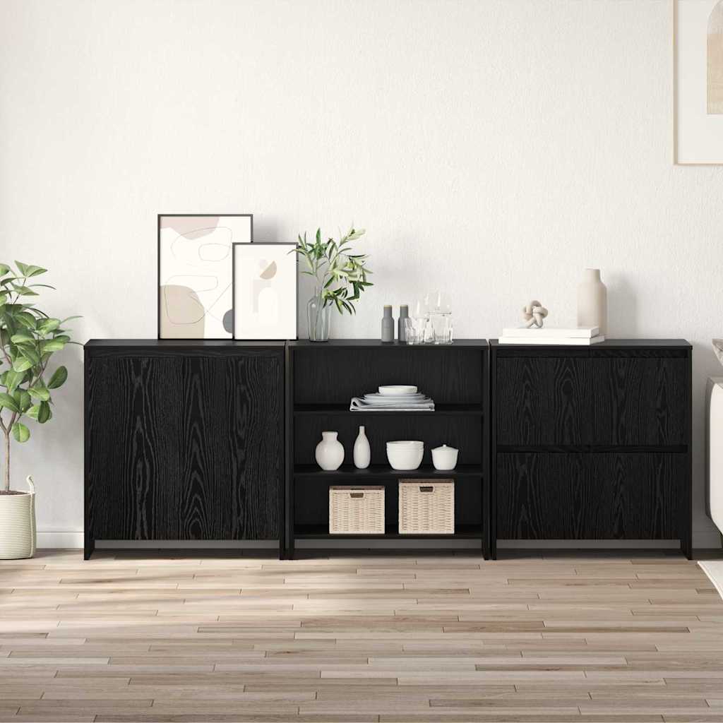 3 Piece Sideboard Engineered Wood