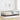 Corner Bed Frame with Headboard Manual Light grey 100 x 200 cm