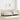 Corner Bed Frame Cream 90 x 200 cm Fabric and Engineered wood