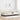 Corner Bed Frame Cream 90 x 190 cm Velvet and Engineered wood