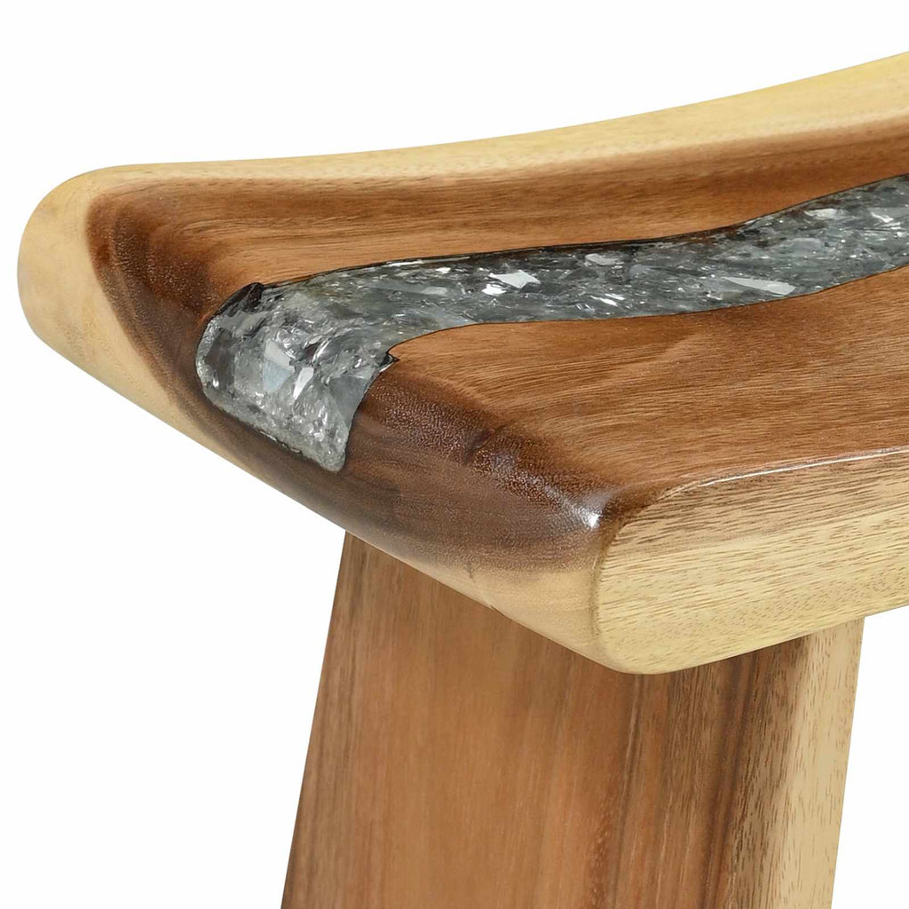 Bathroom Stool Natural 50 x 30 x 45 cm Natural Wood