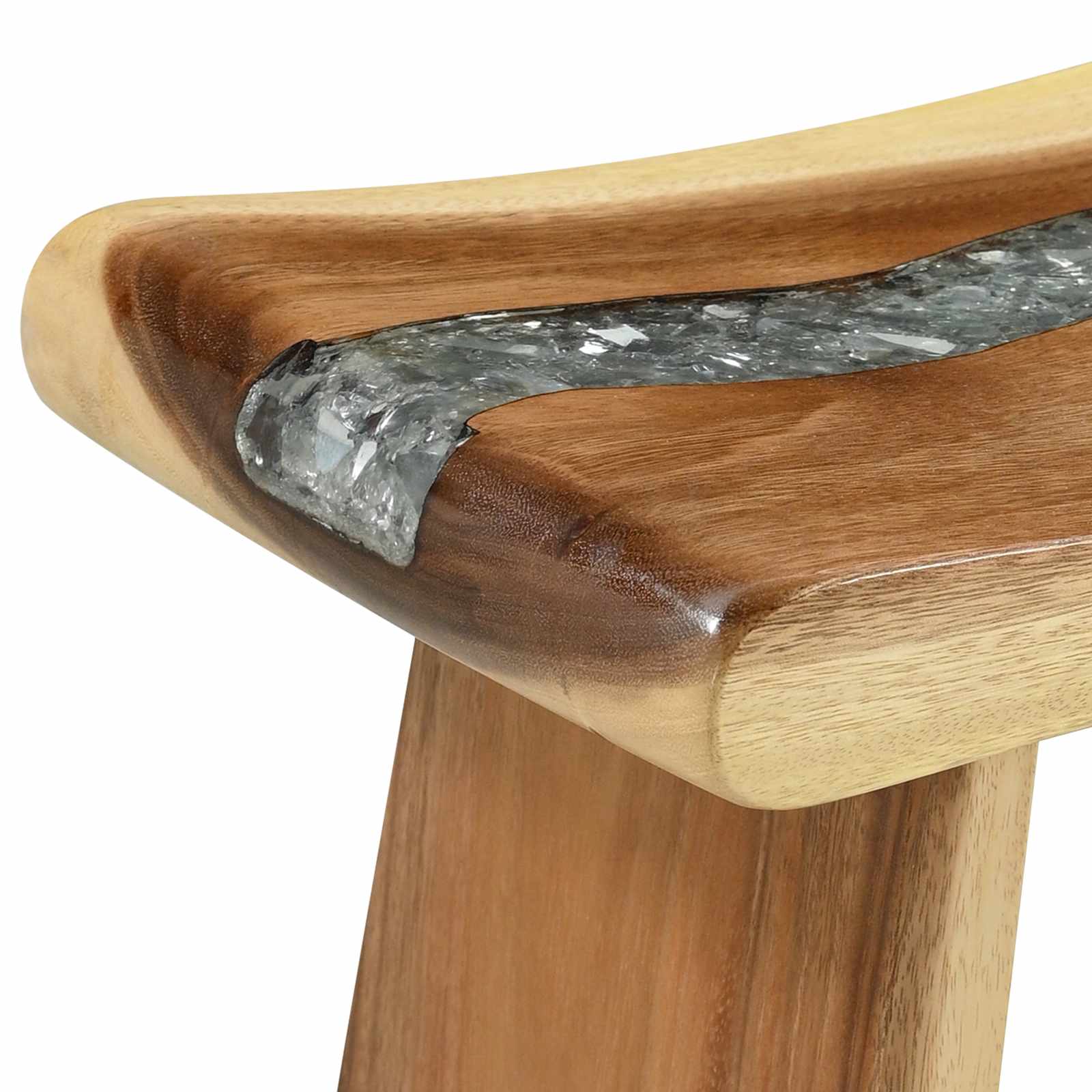 Bathroom Stool Natural 50 x 30 x 45 cm Natural Wood