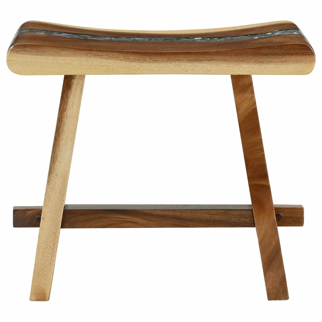 Bathroom Stool Natural 50 x 30 x 45 cm Natural Wood