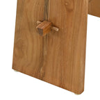 Bathroom Stool Brown 50 x 29.5 x 50.5 cm Solid Teak Wood