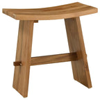 Bathroom Stool Brown 50 x 29.5 x 50.5 cm Solid Teak Wood