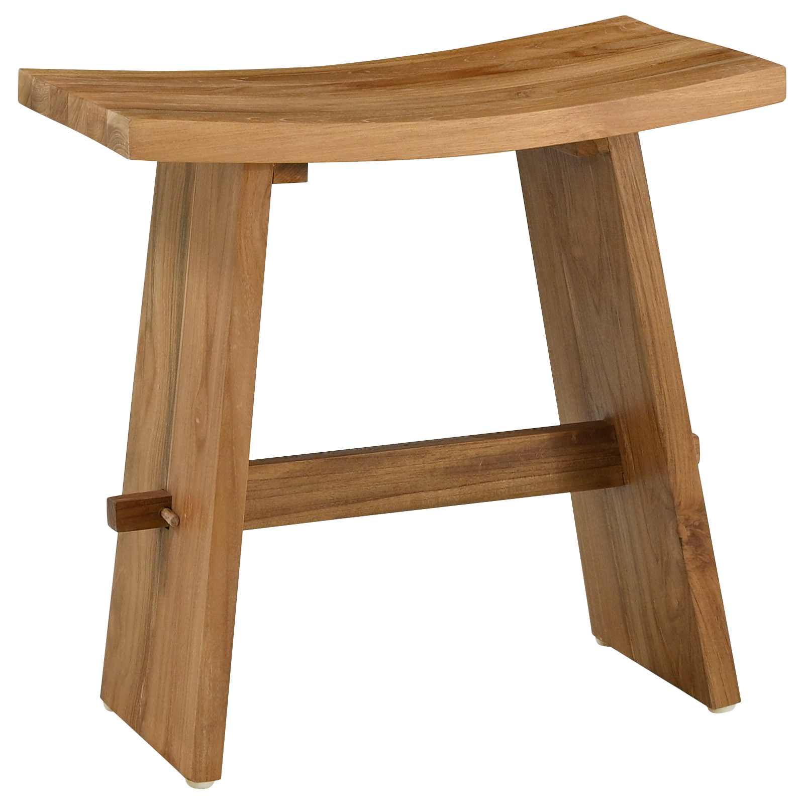 Bathroom Stool Brown 50 x 29.5 x 50.5 cm Solid Teak Wood