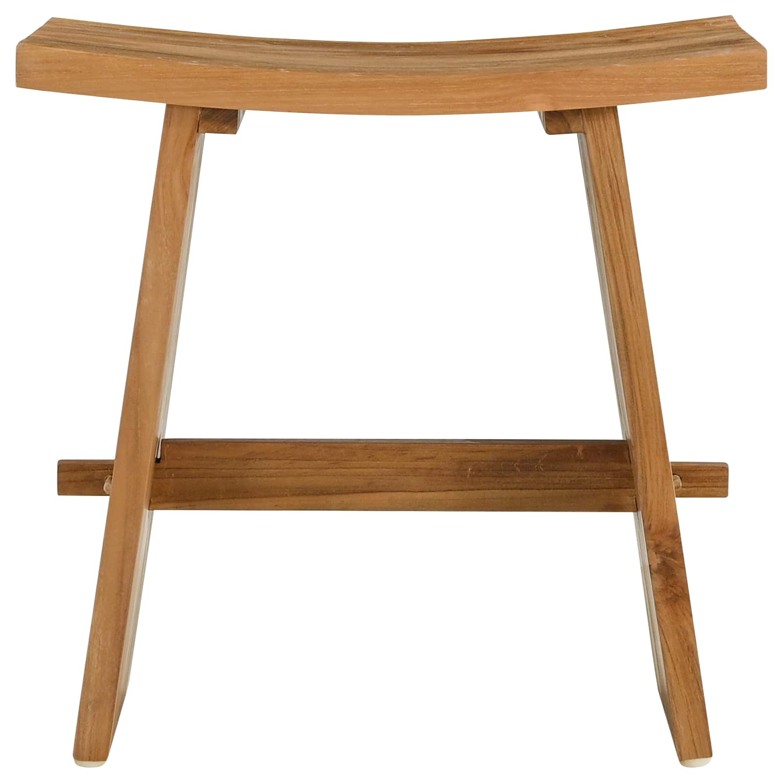 Bathroom Stool Brown 50 x 29.5 x 50.5 cm Solid Teak Wood