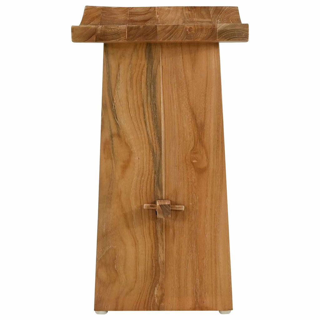 Bathroom Stool Brown 50 x 29.5 x 50.5 cm Solid Teak Wood