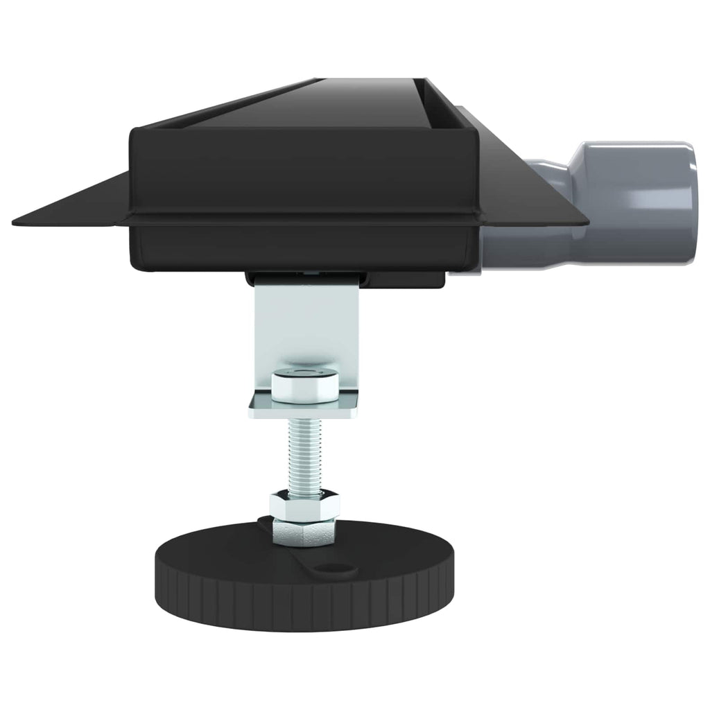 2 in 1 Shower Drain Black 100 cm Stainless Steel 304