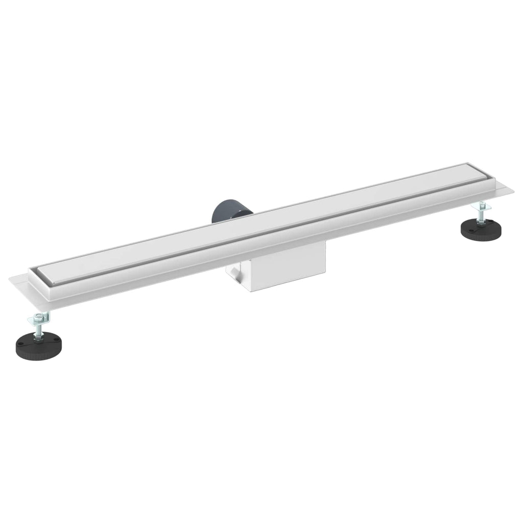 2 in 1 Shower Drain Silver 80 cm Stainless Steel 304