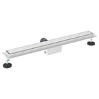 2 in 1 Shower Drain Silver 80 cm Stainless Steel 304