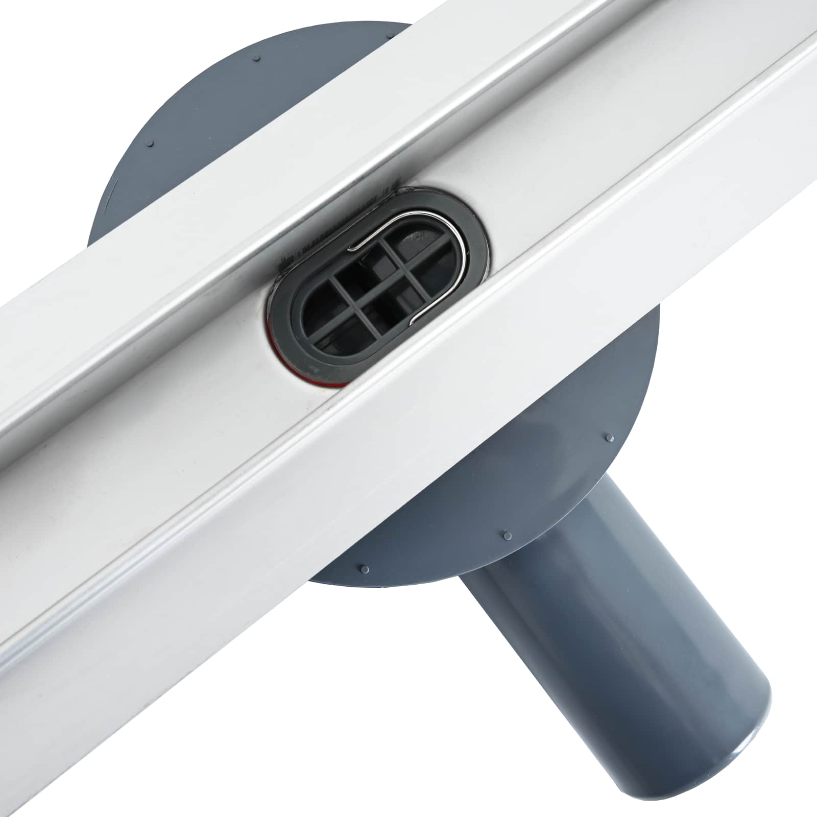 360° Shower Drain with Slim Model Silver 80 cm