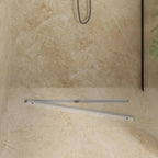 360° Shower Drain with Slim Model Silver 80 cm