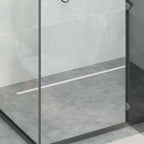 360° Shower Drain with Slim Model Silver 100 cm