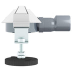 360° Shower Drain with Slim Model Silver 100 cm