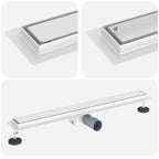 2 in 1 Shower Drain Silver 70 cm Stainless Steel 304