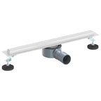 360° Shower Drain with Slim Model Silver 50 cm