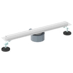 360° Shower Drain with Slim Model Silver 50 cm