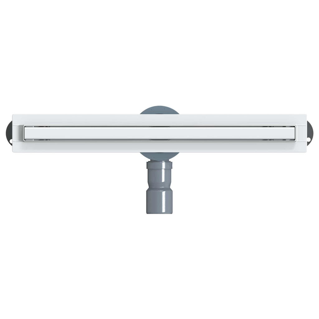 360° Shower Drain with Slim Model Silver 50 cm