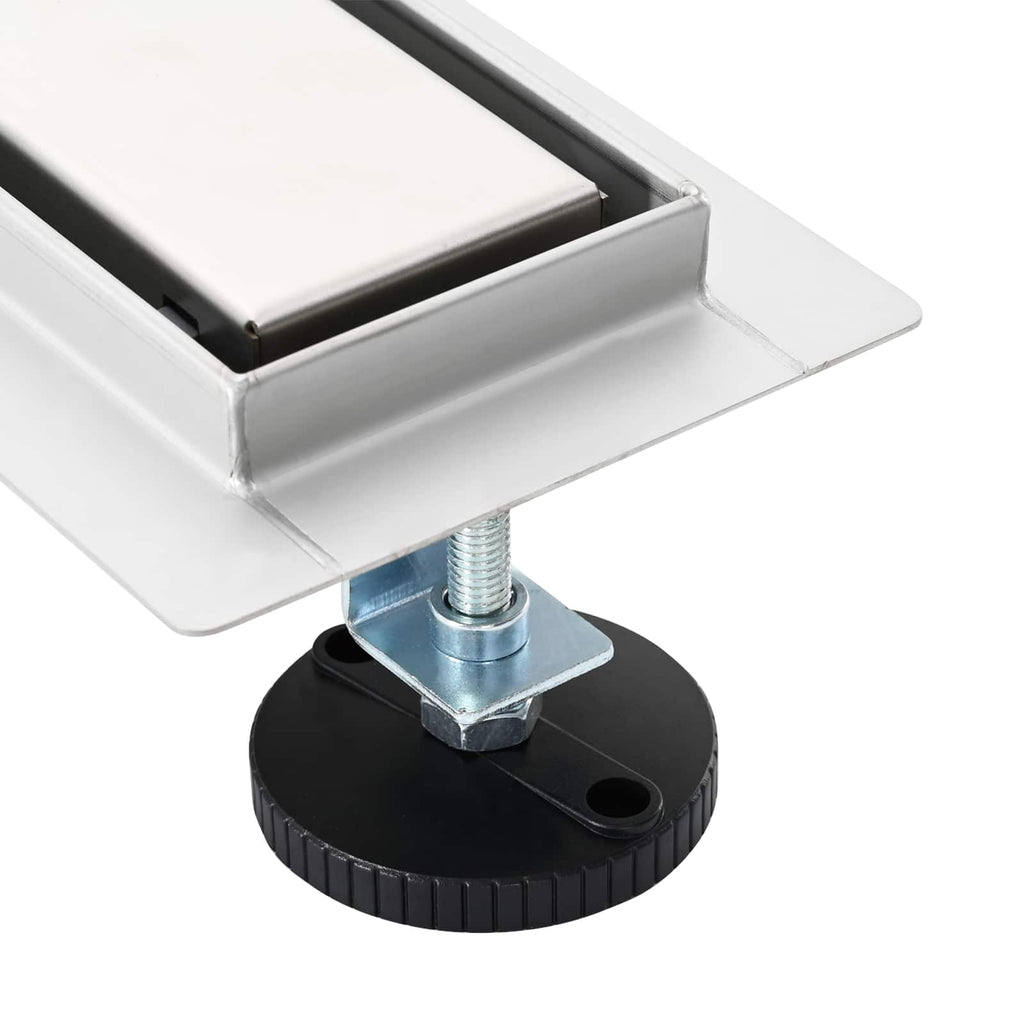 2 in 1 Shower Drain Silver 100 cm Stainless Steel 304