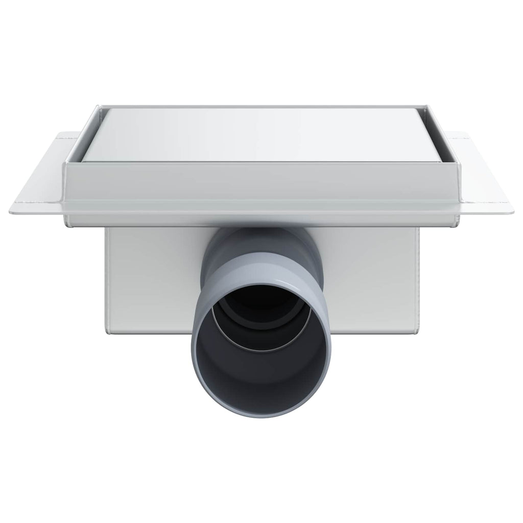 2 in 1 Shower Drain Silver 15 x 15 cm Stainless Steel 304