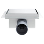 2 in 1 Shower Drain Silver 15 x 15 cm Stainless Steel 304