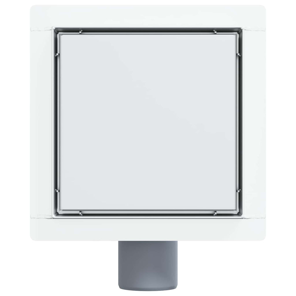 2 in 1 Shower Drain Silver 15 x 15 cm Stainless Steel 304