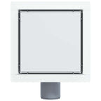 2 in 1 Shower Drain Silver 15 x 15 cm Stainless Steel 304